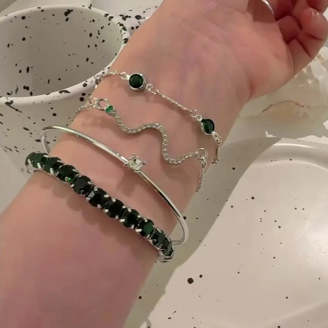 Ensemble de 4 bracelets vintage élégants AB Market