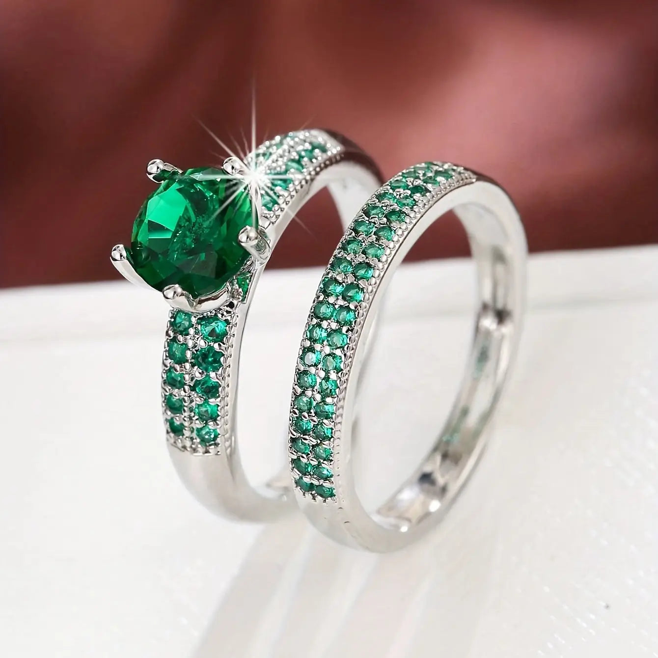 Bague d'éternité en zircone de luxe AB Market